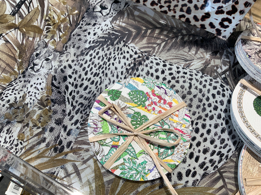 Sabi Jungle Natural Coaster Set Of 4