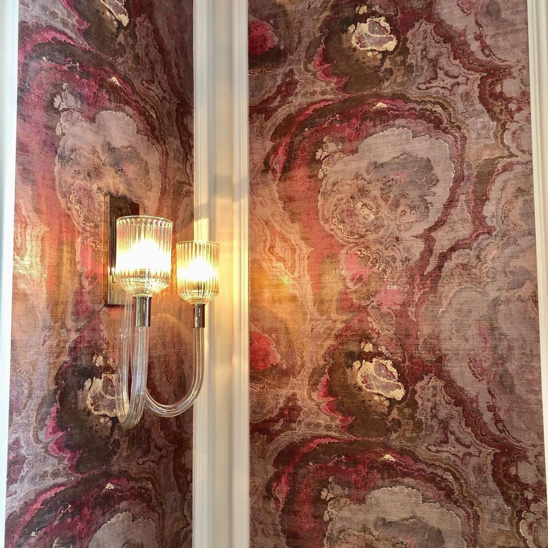 Agate Rococo Wallpaper, Per Yard