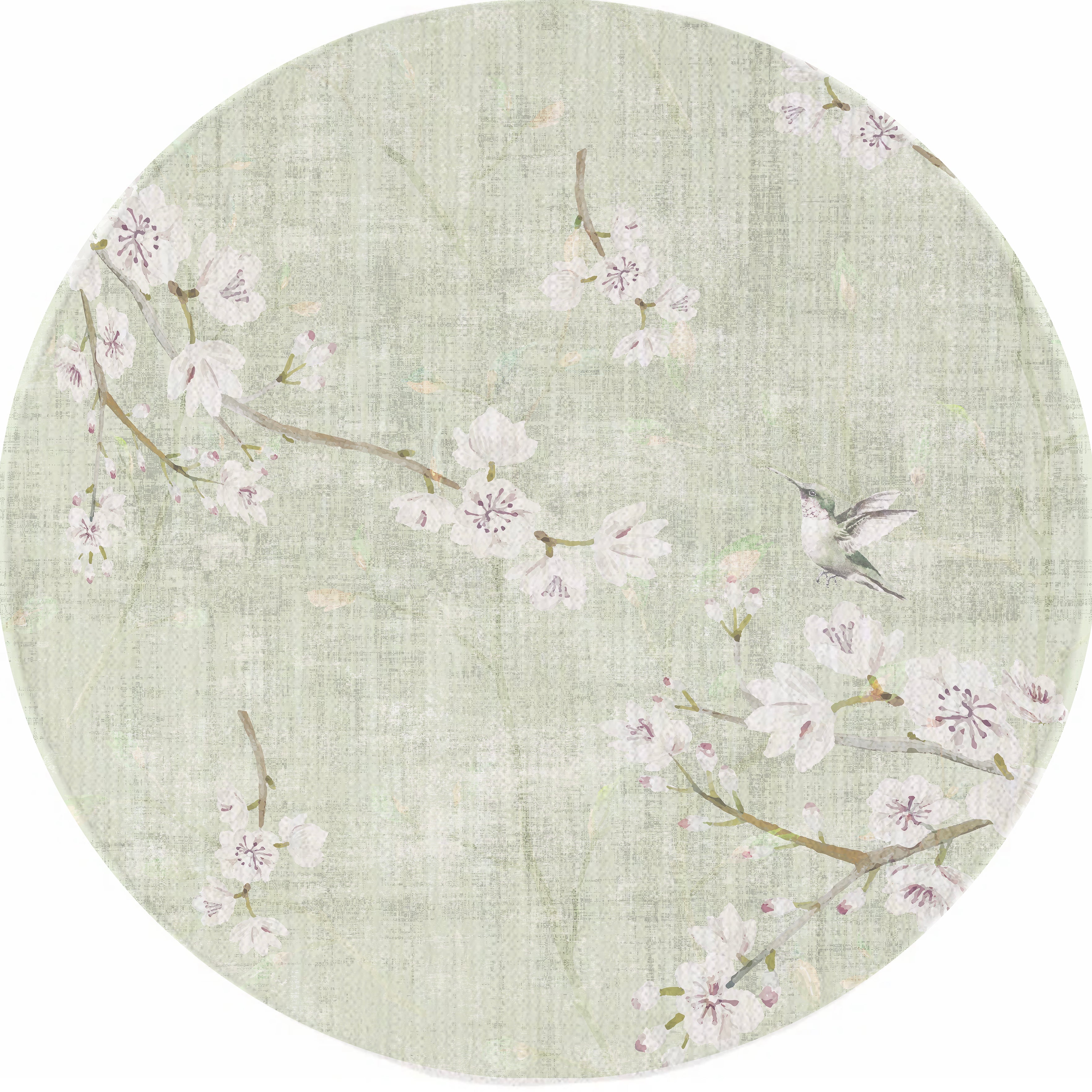 Blossom Fantasia Celadon Round Chenille