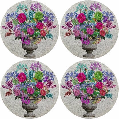 Pistils Large Bouquet 16 Round Beaded Smooth - Set of 4