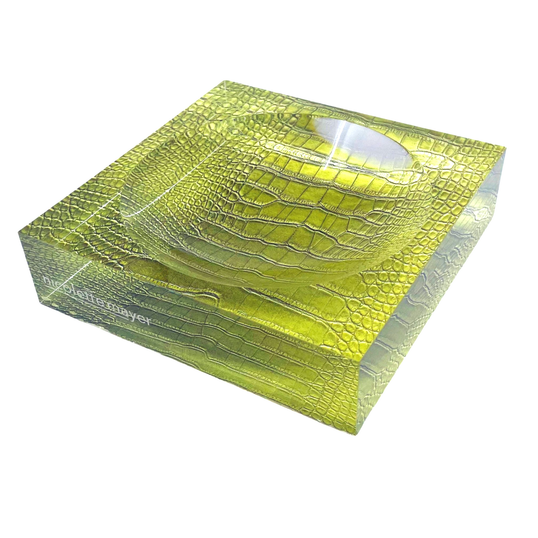 Crocodile Key Lime Acrylic Candy Bowl 6x6