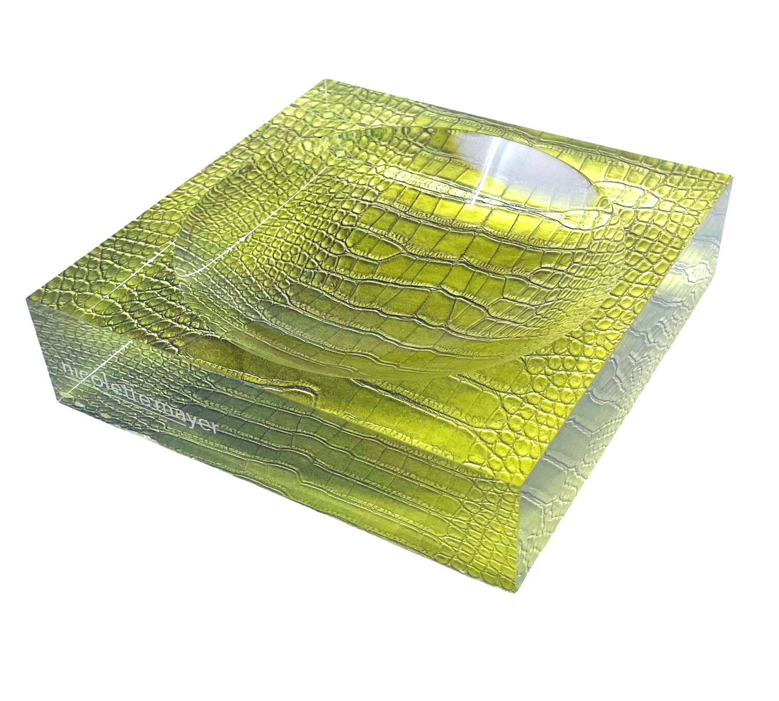 Crocodile Key Lime Acrylic Candy Bowl 6x6