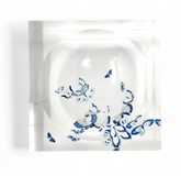  Butterfly Chinois Blue Catchall Candy or Nut Dish