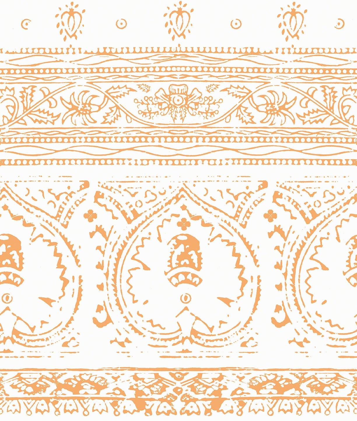 Agra Citrus Peel and Stick Wallpaper, Double Roll, 34&quot; x 288&quot;, 48 sq ft - nicolettemayer.com