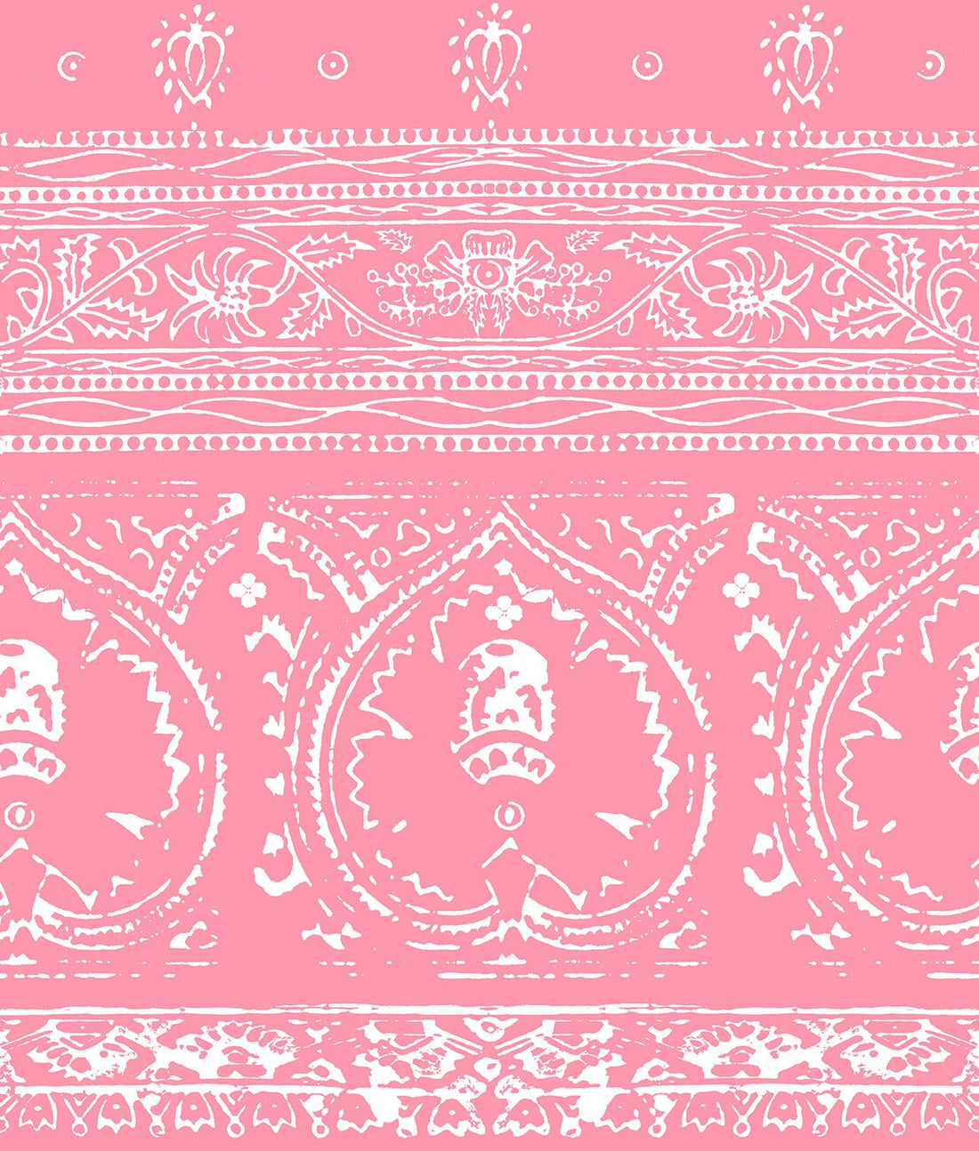 Agra Reverse Pink Peel and Stick Wallpaper, Double Roll, 34&quot; x 288&quot;, 48 sq ft - nicolettemayer.com