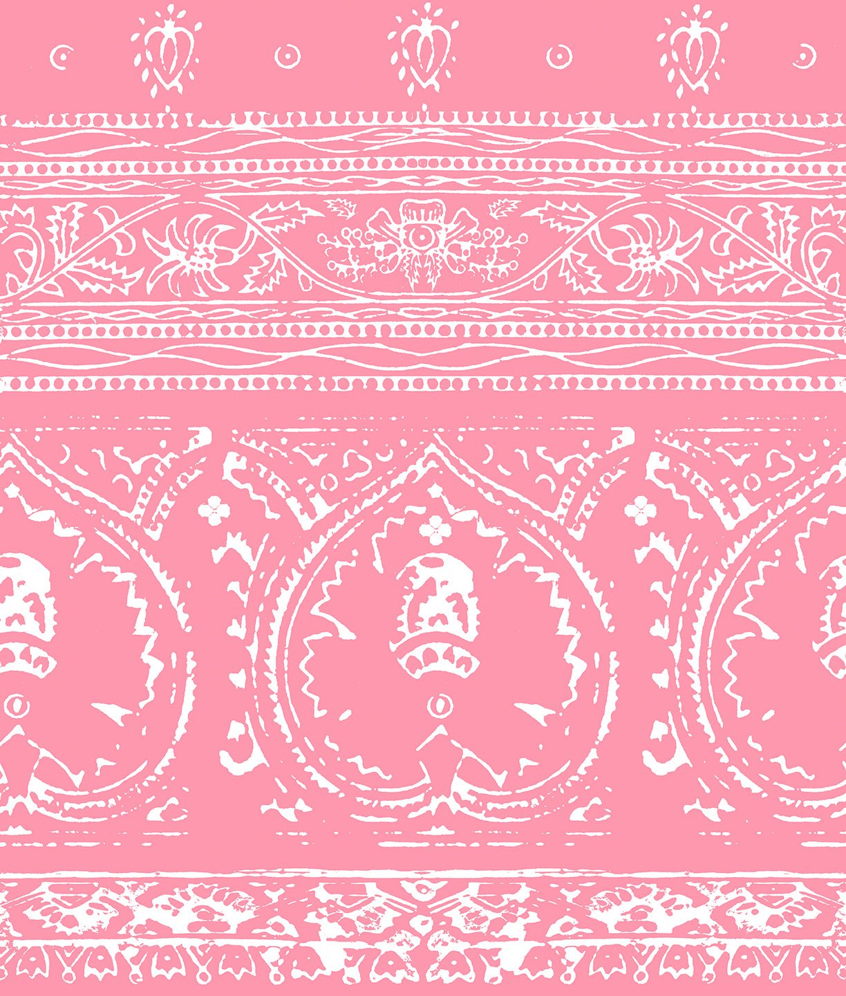 Agra Reverse Pink Peel and Stick Wallpaper, Double Roll, 34&quot; x 288&quot;, 48 sq ft - nicolettemayer.com