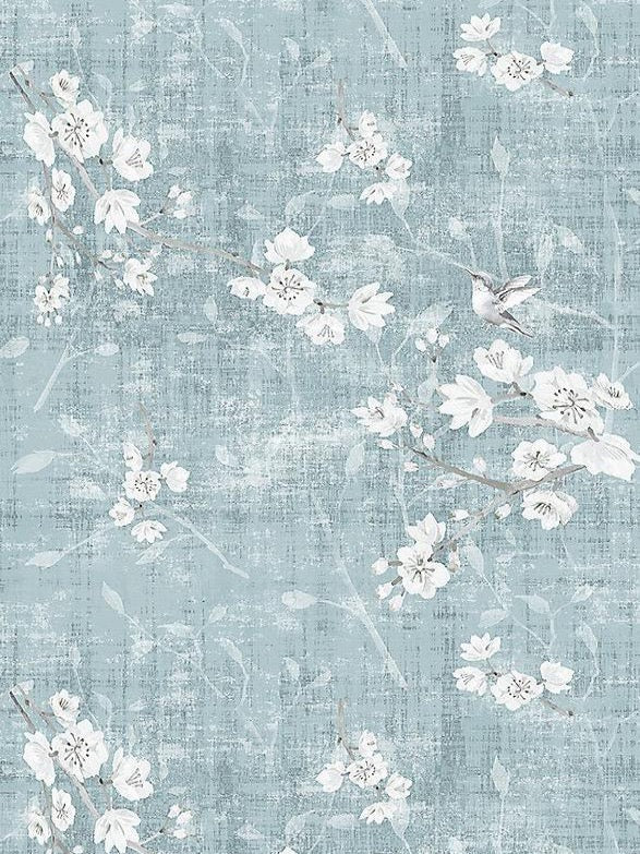 Blossom Fantasia Slate Wallpaper, Per Yard - nicolettemayer.com