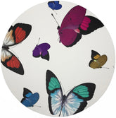 Butterflies Original 16 Round Pebble Placemats, Set Of 4 - nicolettemayer.com