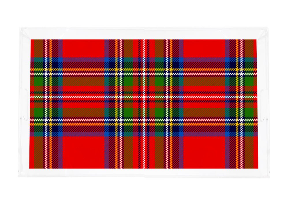 Christmas Tartan Red Vanity Tray - nicolettemayer.com