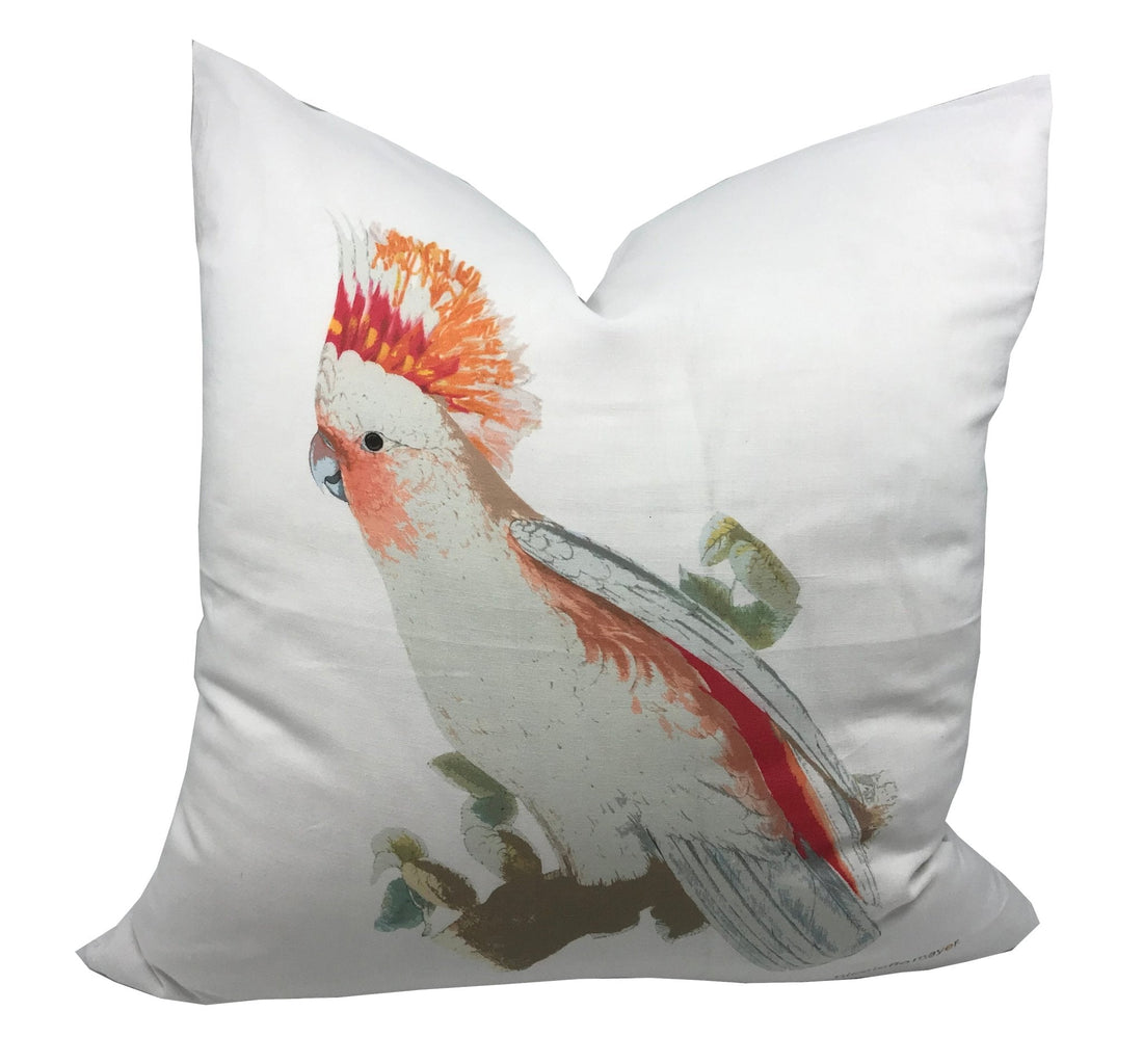 Cockatoo 22&quot; X 22&quot; Designer Pillow - nicolettemayer.com