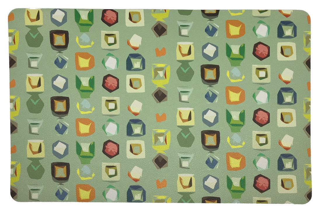 COLOR POP GRANADA 17.5 RECTANGLE PEBBLE PLACEMAT, SET OF 4 - nicolettemayer.com