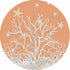 Coral Reef Peach 16 Round Pebble Placemat Set of 4 - nicolettemayer.com