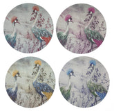 CRESTED CRANE COASTER SET OF 4 - nicolettemayer.com