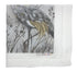 CRESTED CRANE SILVER GOLD 22"X22" HEMSTITCH DINNER NAPKIN, SET OF 4 - nicolettemayer.com