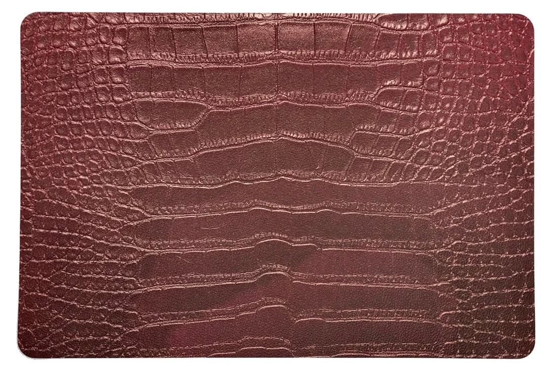 Crocodile Copper 17.5 Rectangle Pebble Placemats, Set Of 4 - nicolettemayer.com