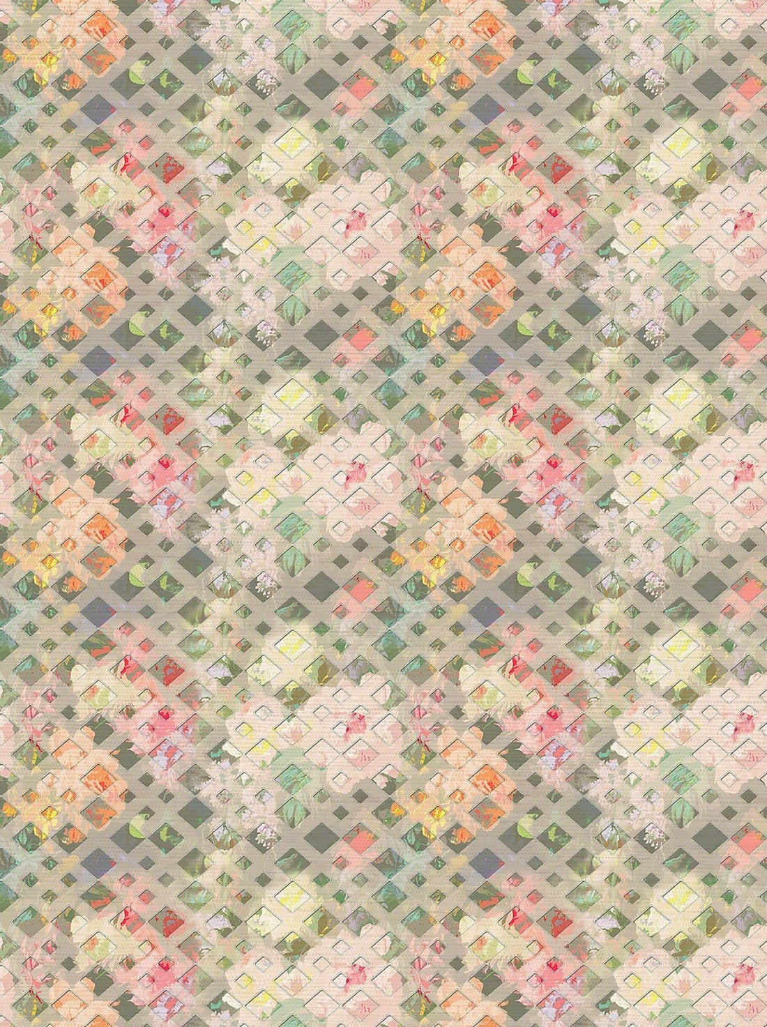 Defosse Trellis Azalea Wallpaper, Per Yard - nicolettemayer.com