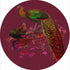 Family Pheasants Pinot 16" Round Pebble Placemat Set of 4 - nicolettemayer.com