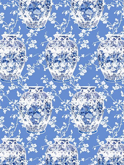 Filagree-Sheer Blue Fabric - nicolettemayer.com