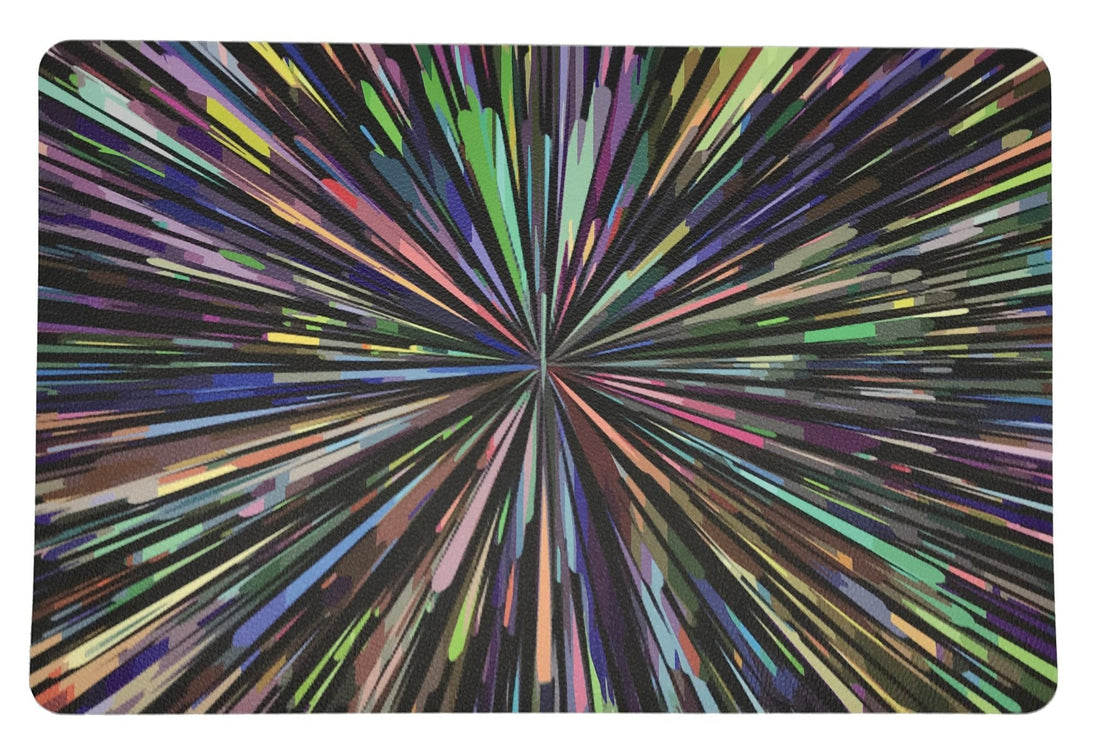 Fireworks Black 17.5 Rectangle Pebble Placemats, Set Of 4 - nicolettemayer.com