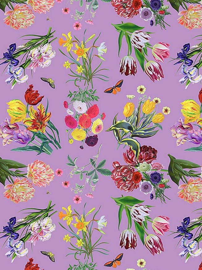 Flora &amp; Fauna Orchid Wallpaper - nicolettemayer.com