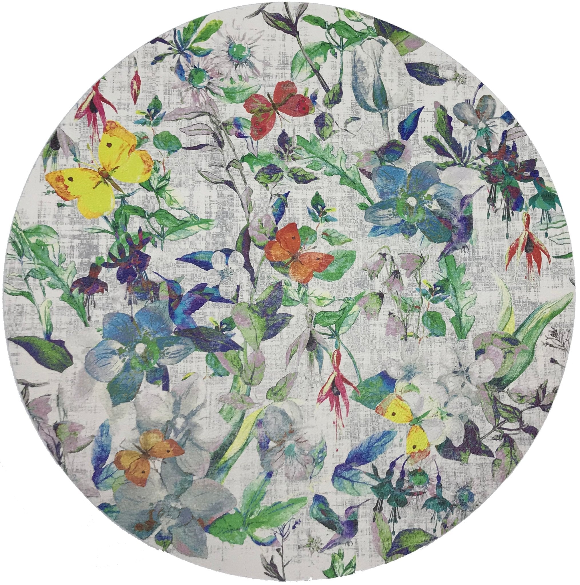 Garden Fantasia 16&quot; Round Pebble Placemat, Set Of 4 - nicolettemayer.com