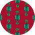 Gem Emeralds Red 16" Round Pebble Placemat Set of 4 - nicolettemayer.com