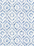 Ikat Blue Non-Woven Wallpaper - nicolettemayer.com