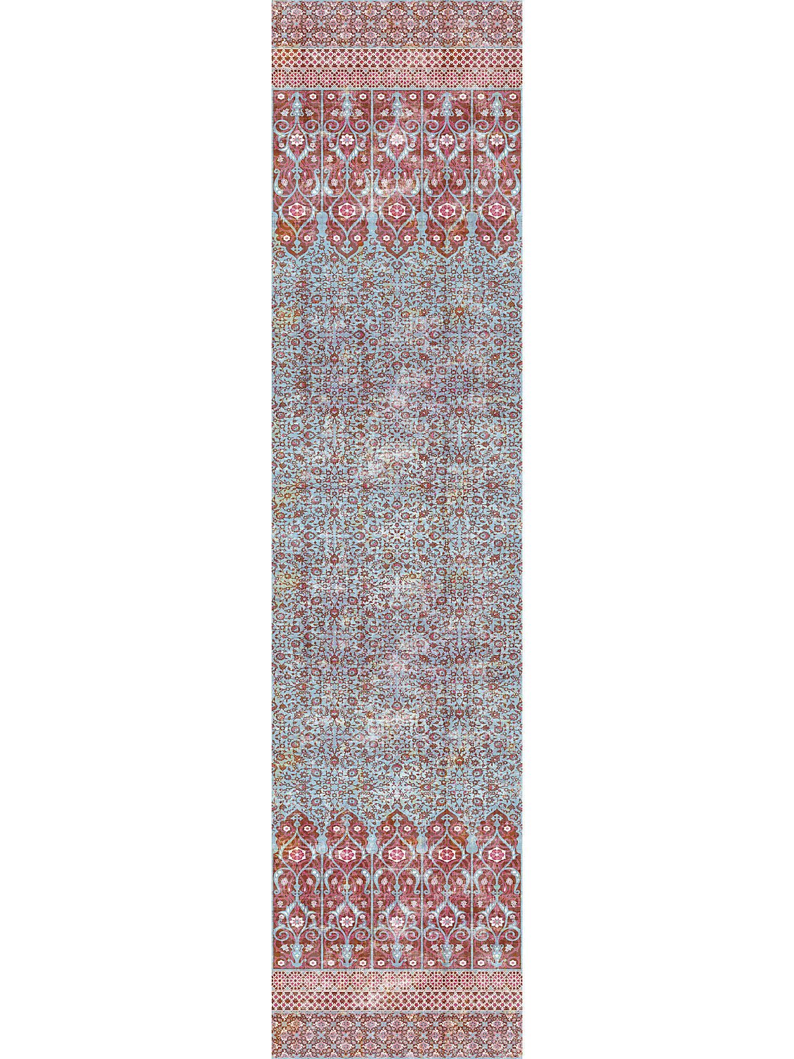 Iznik Overdye Red Turquoise Wallpaper Panel - nicolettemayer.com