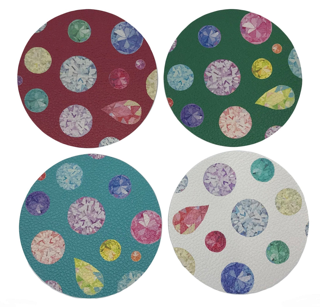 JEWEL COASTER SET OF 4 - nicolettemayer.com