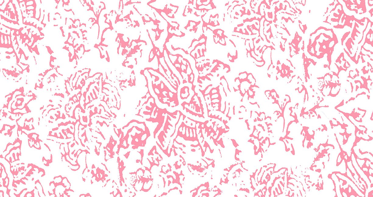 Kerala Pink Peel and Stick Wallpaper, Double Roll, 34&quot; x 288&quot;, 48 sq ft - nicolettemayer.com