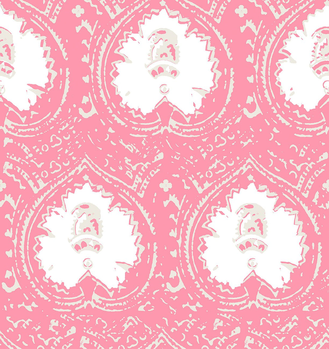 Lantern Pink Peel and Stick Wallpaper, Double Roll, 34&quot; x 288&quot;, 48 sq ft - nicolettemayer.com