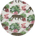 Leopard Walk Colorful 16" Round Pebble Placemats, Set Of 4 - nicolettemayer.com