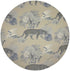 Leopard Walk Cream 16" Round Pebble Placemats, Set Of 4 - nicolettemayer.com