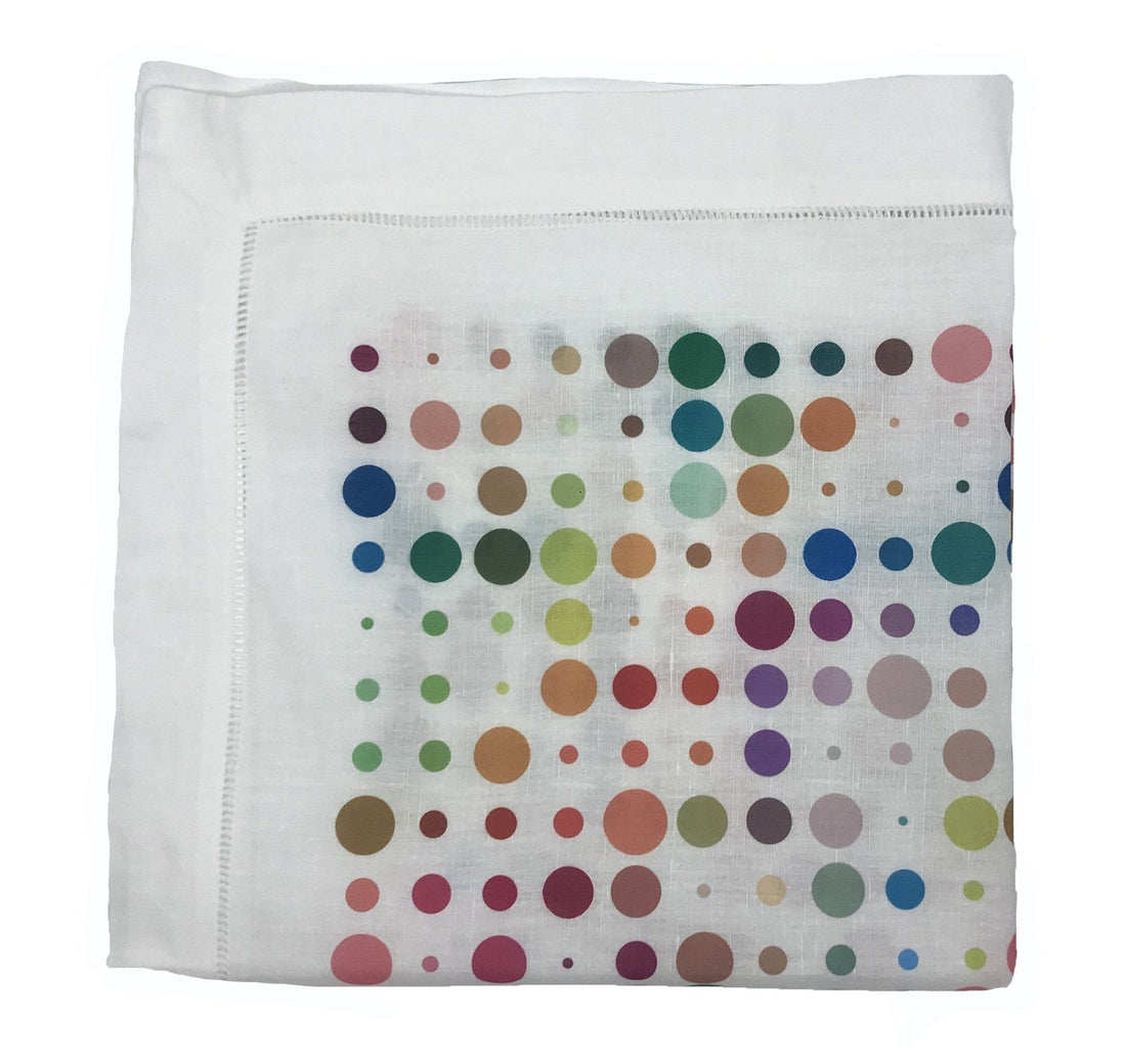 MOD CONFETTI ANDRE 22&quot;X22&quot; HEMSTITCH DINNER NAPKIN, SET OF 4 - nicolettemayer.com