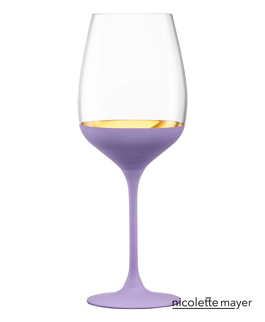 ORO24k Chardonnay Crystal and 24k Gold Wine Glass, Set of 1 - nicolettemayer.com