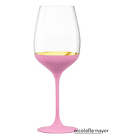 ORO24k Chardonnay Crystal and 24k Gold Wine Glass, Set of 1 - nicolettemayer.com