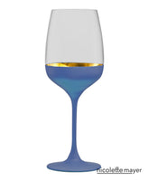 ORO24k Chardonnay Crystal and 24k Gold Wine Glass, Set of 1 - nicolettemayer.com