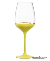 ORO24k Chardonnay Crystal and 24k Gold Wine Glass, Set of 1 - nicolettemayer.com