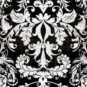 Palace Damask Black &amp; White Wallpaper, Per Yard - nicolettemayer.com