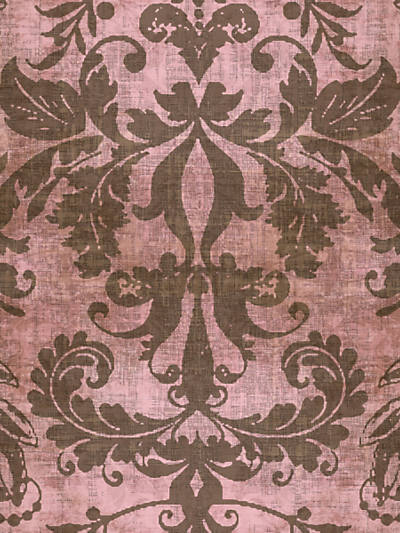 Palace Damask Blush Wallpaper, Per Yard - nicolettemayer.com