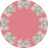 Pearl Bow Pink 16" Round Pebble Placemat Set of 4 - nicolettemayer.com