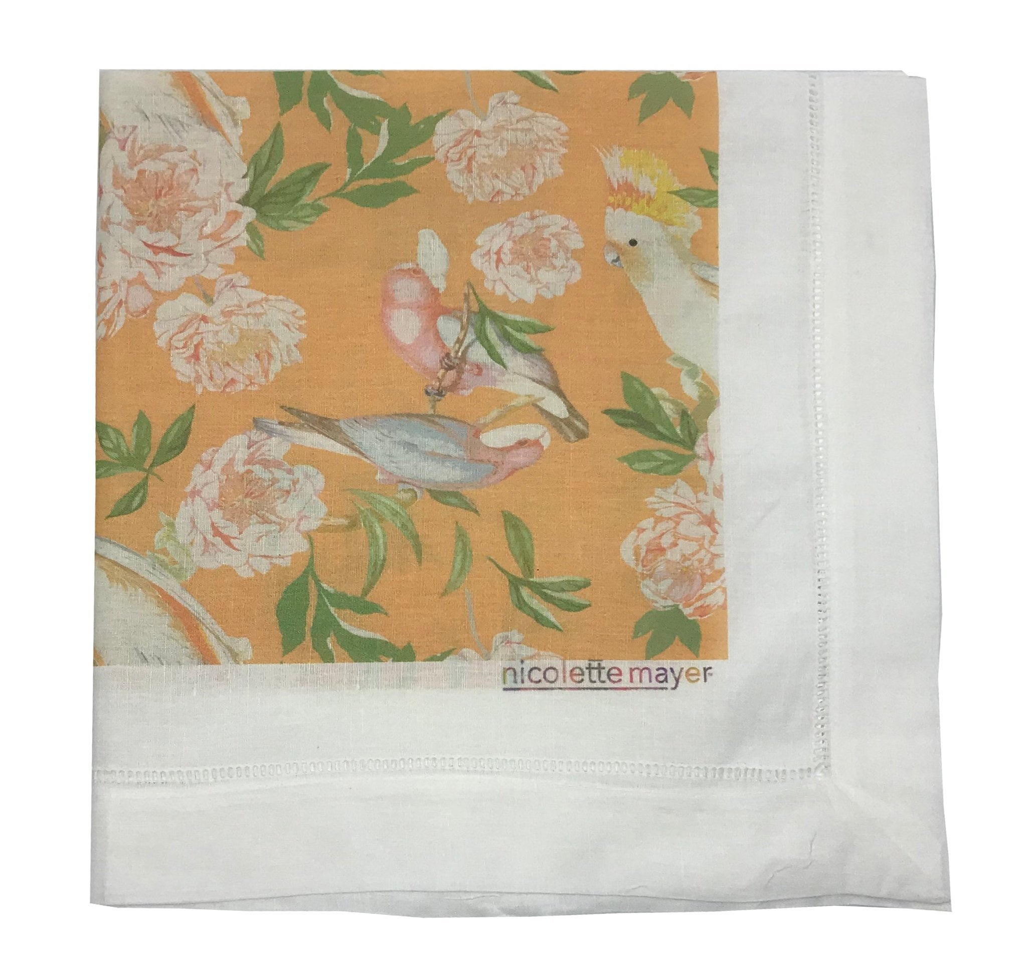 PEONY INSPIRA BELLINI 22&quot;X22&quot; HEMSTITCH DINNER NAPKIN, SET OF 4 - nicolettemayer.com