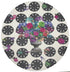 Pistals Metal Bouquet 16" Round Pebble Placemats, Set Of 4 - nicolettemayer.com