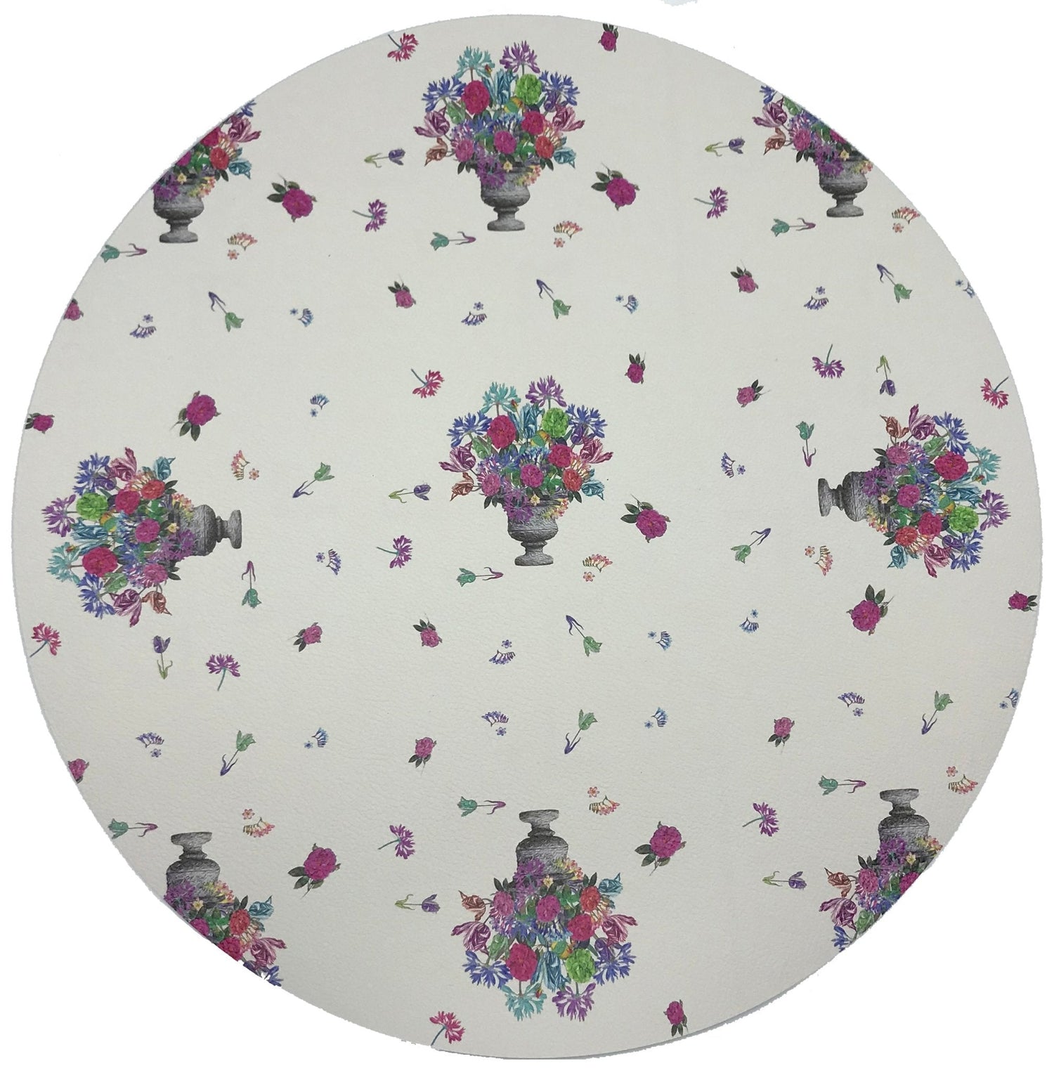 PISTILS SMALL BOUQUET 16&quot; ROUND PEBBLE PLACEMATS, SET OF 4 - nicolettemayer.com