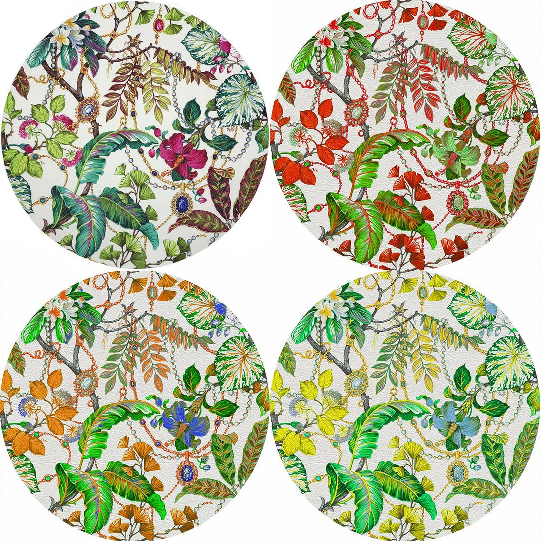 Plumeria Coaster Set - nicolettemayer.com