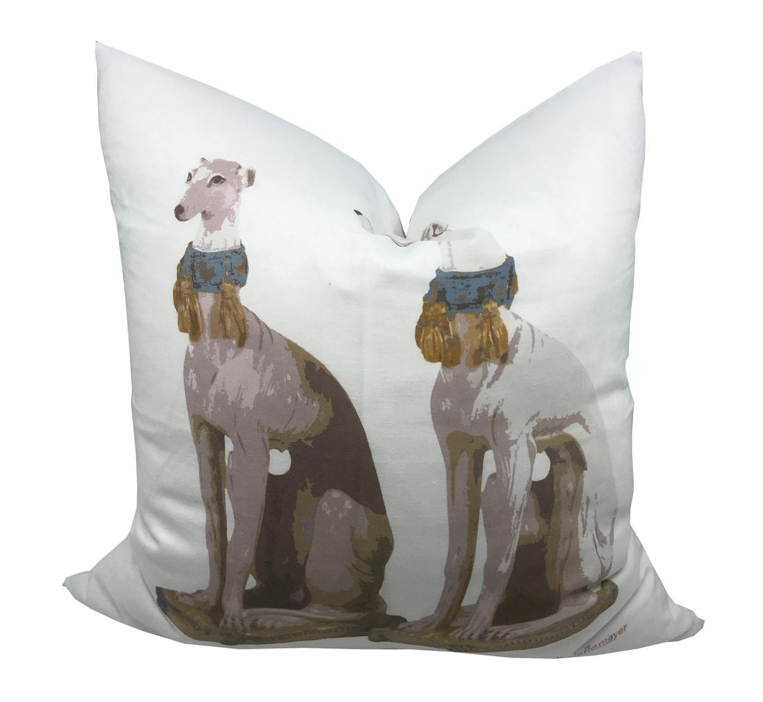 Regal Greyhound Luxe 22&quot; X 22&quot; Designer Pillow - nicolettemayer.com