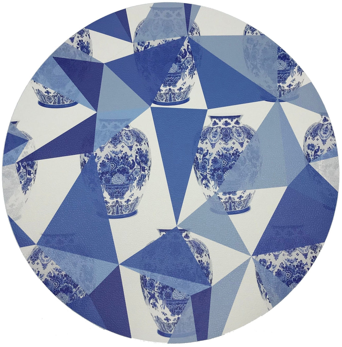 ROYAL DELFT ELEMENTS 16&quot; ROUND PEBBLE PLACEMATS, SET OF 4 - nicolettemayer.com