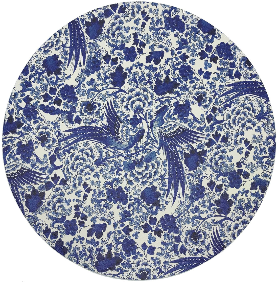 ROYAL DELFT INSPIRATION WHITE 16&quot; ROUND PEBBLE PLACEMATS, SET OF 4 - nicolettemayer.com