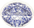 Royal Delft William And Mary Acrylic Round Tray for Placemats or Decorative Use, 16" - nicolettemayer.com