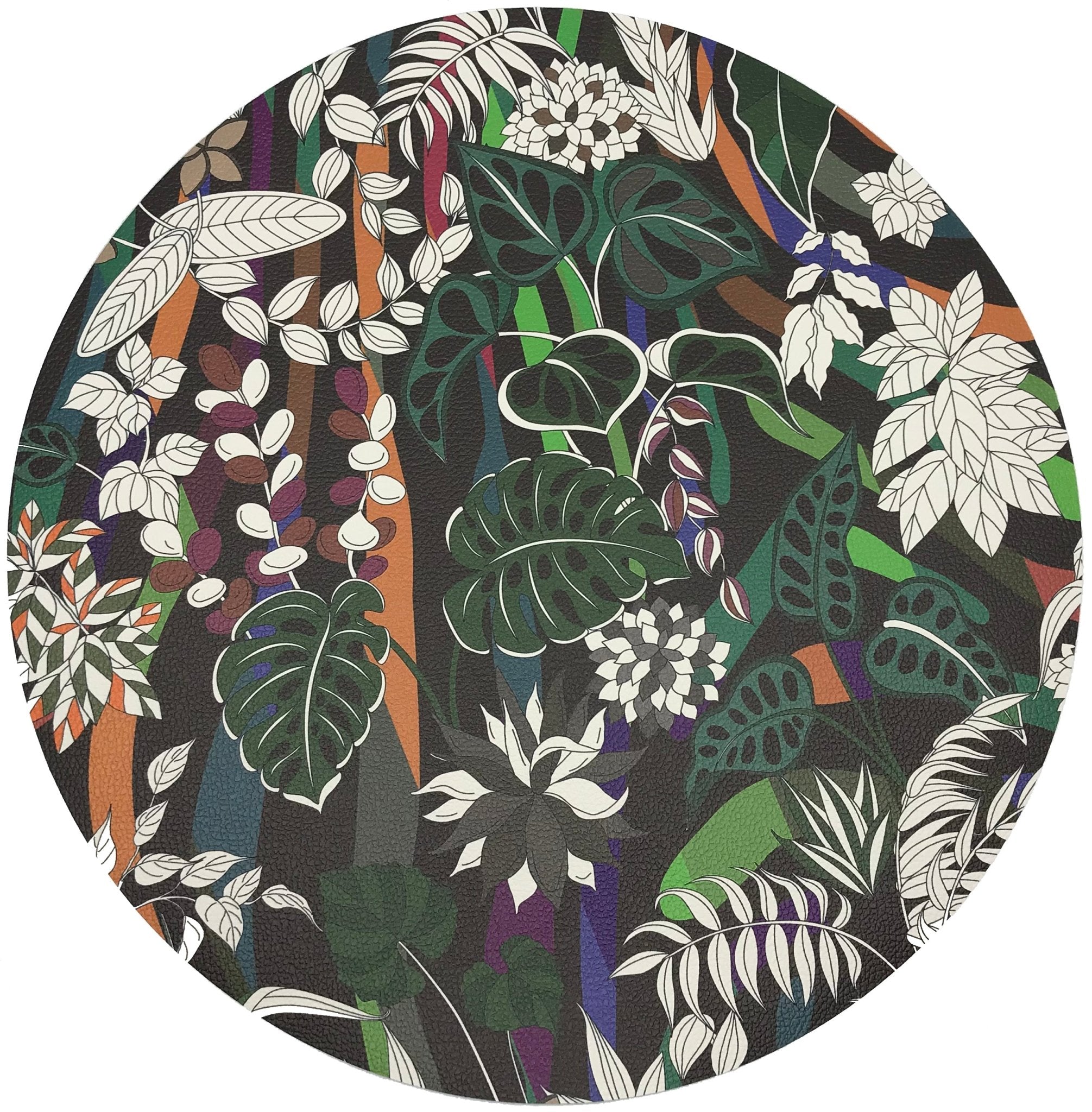 Sabi Jungle ChocoLatte 16 Pebble Placemat, Set Of 4 - nicolettemayer.com